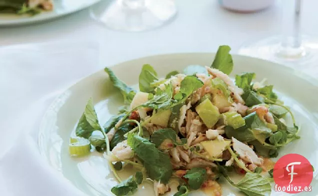 Ensalada de Cangrejo, Manzana y Berro con Vinagreta de Nuez