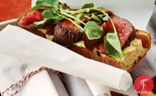 Sándwiches De Lomo De Ternera Con Mayonesa De Hierbas