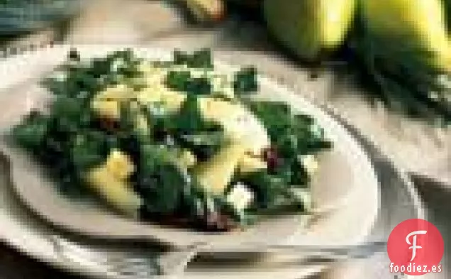 Ensalada De Berros, Pera Y Queso De Cabra Con Vinagreta De Jerez