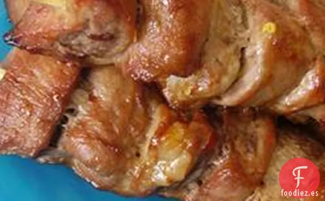 Brochetas de Cerdo Ardientes