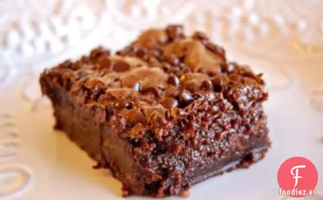 Brownies de Dulce de Chocolate Triple