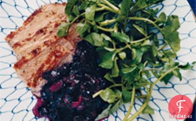 Lomo De Cerdo Con Chutney De Arándanos
