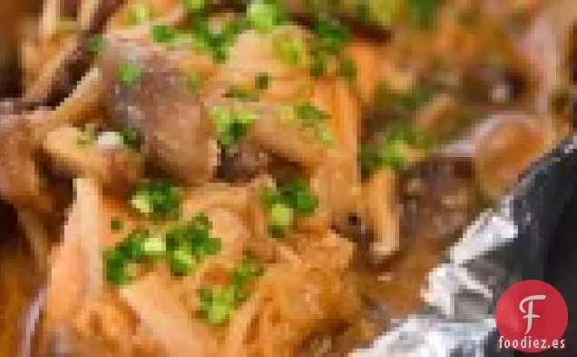 Salmón Miso Con Champiñones