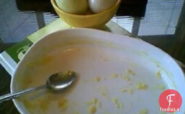 Crema de Huevo Horneada en el Microondas