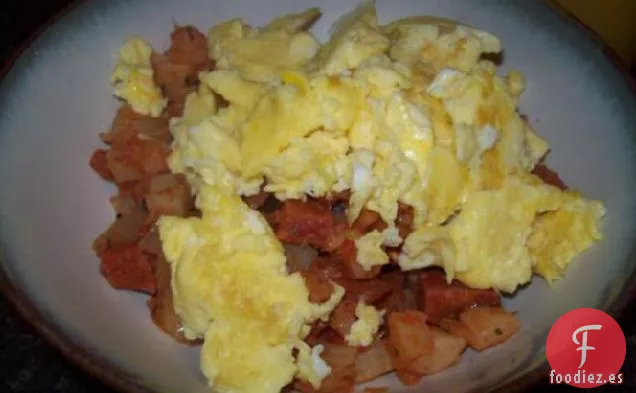 Huevos y Hachís Tex-Mex para el Desayuno