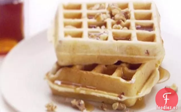 Panceta y Gofres de Canela