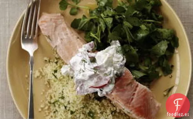 Cuscús De Salmón Escalfado Y Perejil