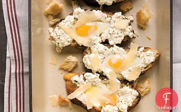 Tostadas al huevo con Ricota