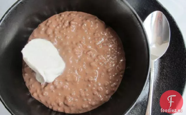 Budín de Tapioca de Chocolate Cremoso
