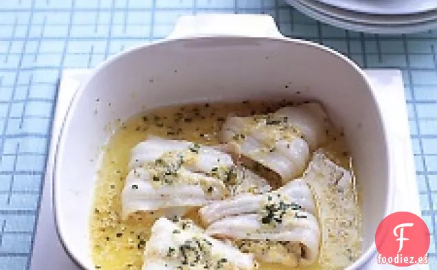 Lenguado de rábano picante al limón