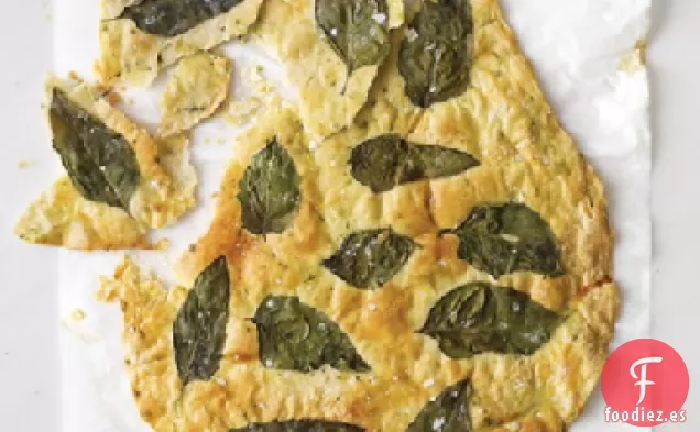 Galletas de Pan Plano de Albahaca
