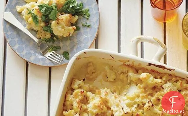 Macarrones De Coliflor Con Queso