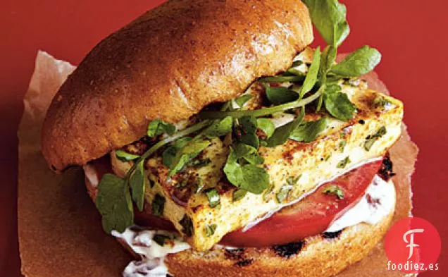 Hamburguesas de Tofu con Albahaca y Limón a la Parrilla