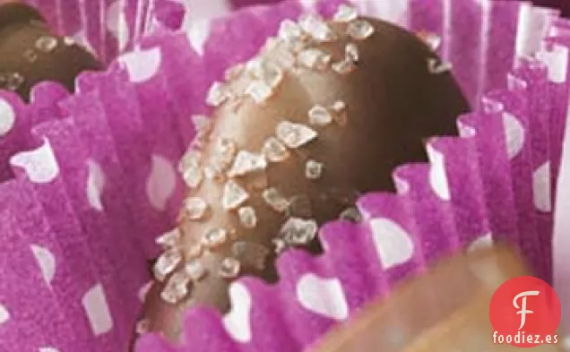 Caramelos Bañados en Chocolate con Sal Marina