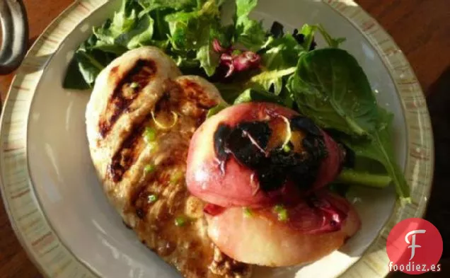 Chuletas de Pollo de Melocotón