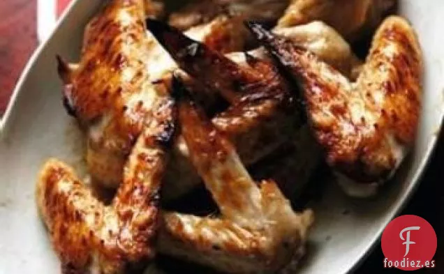 Alitas de Pollo Con Ajo Y Miel Con una Patada