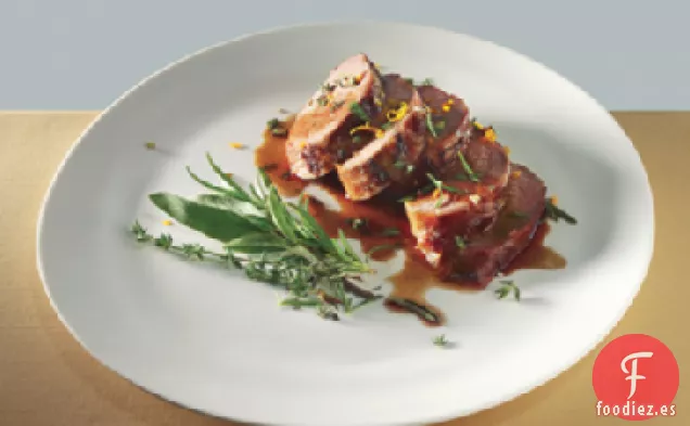 Cerdo Marinado con Miel y Gremolata