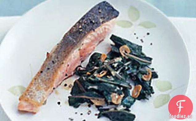 Diente de León con Crema de Sésamo