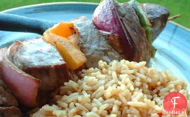 Kebabs de Carne de Miel
