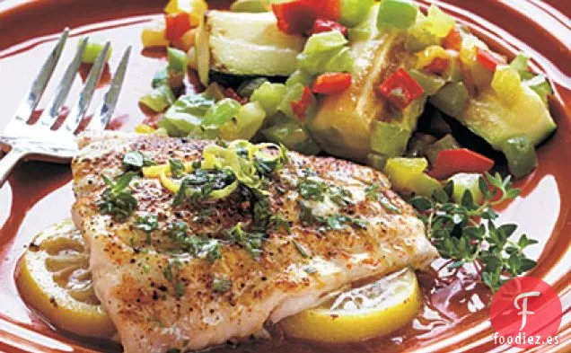 Pargo Rojo Limón con Mantequilla a Base de Hierbas