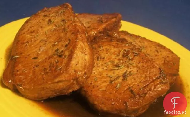 Chuletas de Cerdo con Cítricos Balsámicos