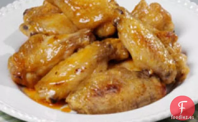 Alas picantes asadas con Miel