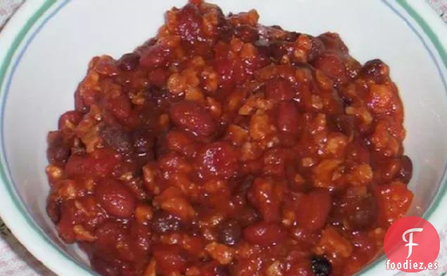 Chile Vegetariano Dulce y