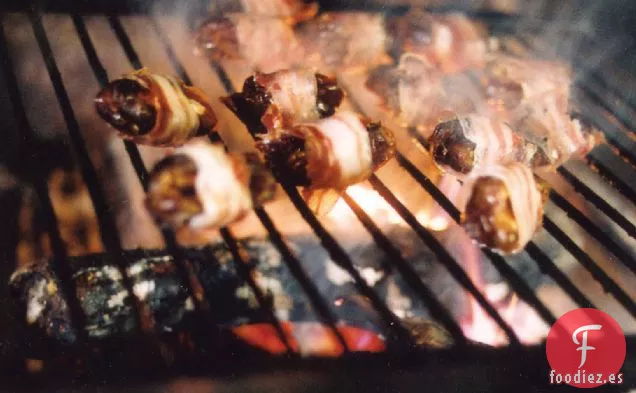 Ensalada de Diente de León a la Parrilla con Higos Envueltos en Panceta