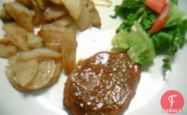 Filete de Ternera o Cerdo Al Horno Con Salsa Picante