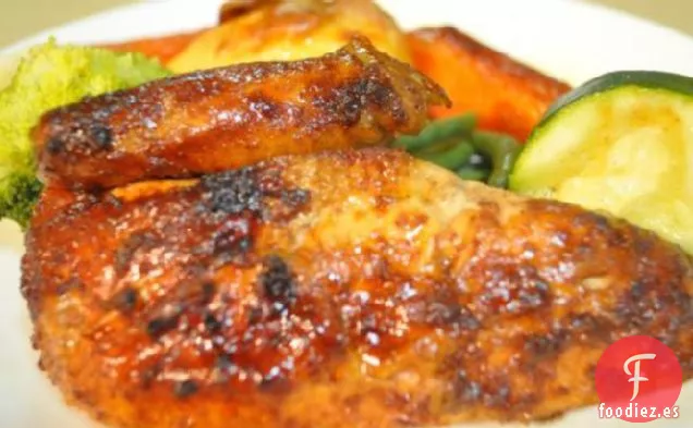 Pollo Glaseado Pegajoso Entero