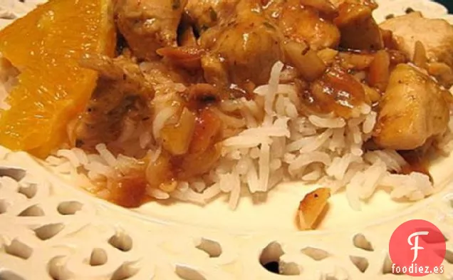 Pechuga de Pollo con Almendras y Naranja