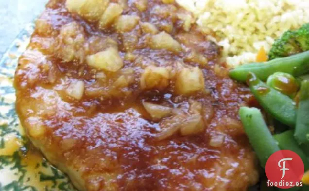 Chuletas de Cerdo con Piña