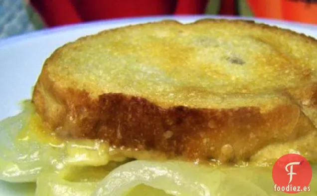 Cebollas Al Horno Cubiertas Con Pan Francés