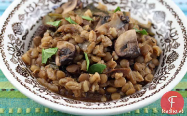Pilaf de Cebada con Champiñones Rápidos Ww