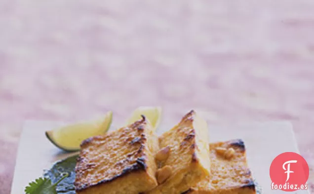 Tofu a la Parrilla con Pesto de Cilantro