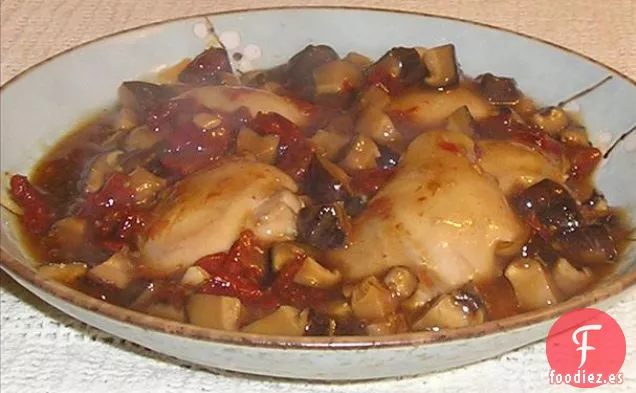 Pollo con Salsa de Champiñones