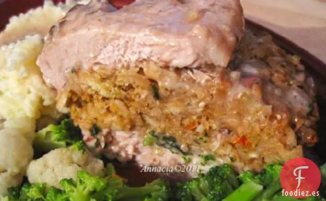 Chuletas de Cerdo Rellenas de Dee