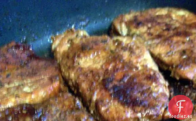 Chuletas De Cerdo Con Salsa De Soja Y Naranja