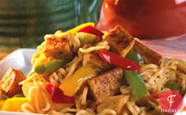 Tofu Lo-Mein Rápido y fácil