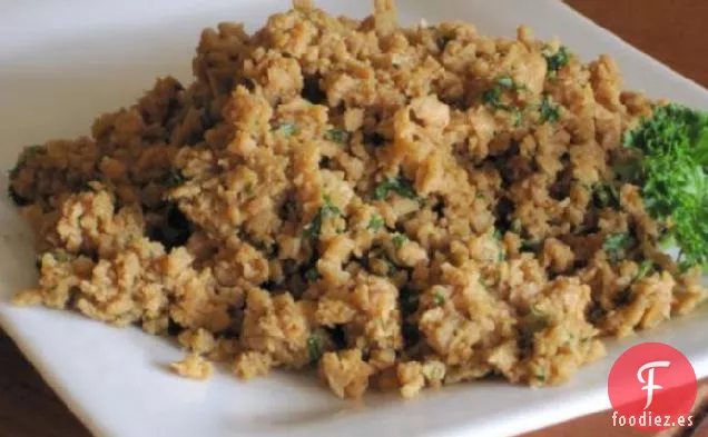 T. V. P. Migas de Salchichas (Vegetariano / Vegano / Sin Gluten)