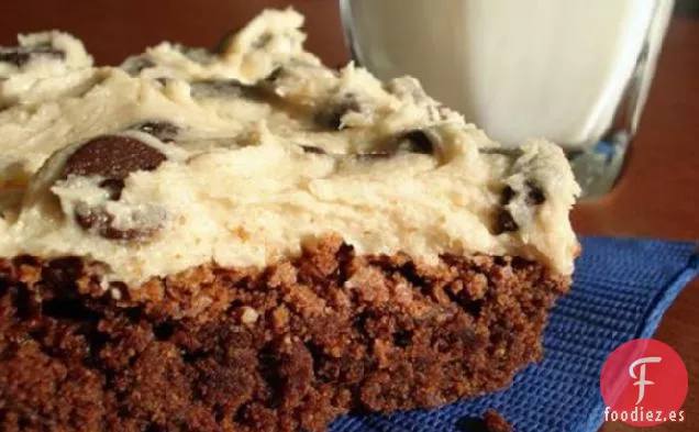 Brownies de Masa de Galletas con Chispas de Chocolate