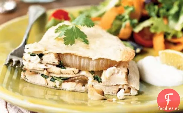 Quesadilla de Pollo y Queso de Cabra