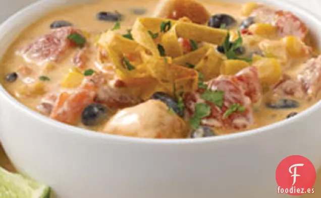 Sopa de Enchilada de Pollo Santa Fe