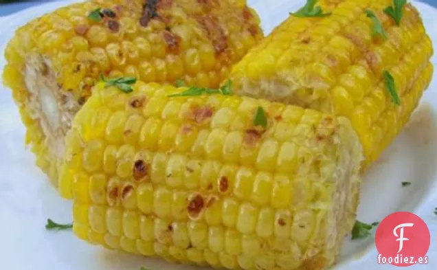 Maíz A La Parrilla Con Mantequilla De Naranja Hoisin