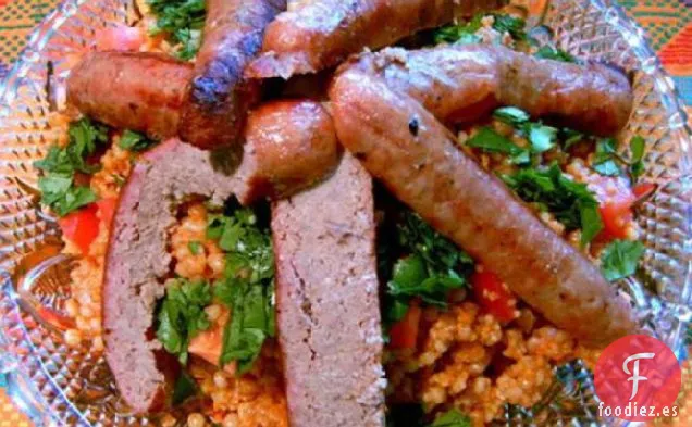 Ensalada Tunecina De Cuscús Con Salchichas A La Parrilla