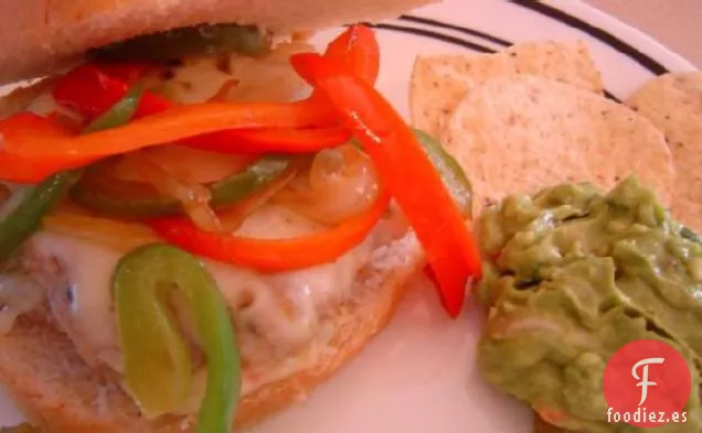 Hamburguesas de Fajita de Pollo