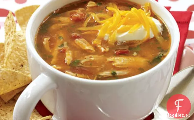 Sopa de Tortilla de pollo y maíz