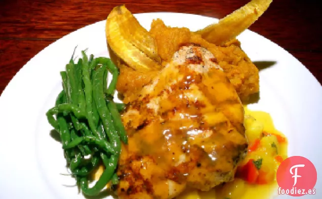 Pollo A La Chilena Con Salsa De Piña