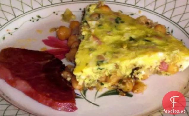 Tortilla de Frijoles Portugueses y Ajo