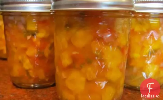Salsa de Mango de Melocotón, Enlatada para Chris!